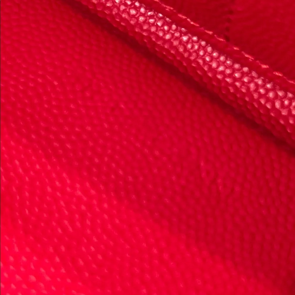 YSL SAINT LAURENT CASSANDRE MATELASSÉ LEATHER LONG ZIP AROUND WALLET RED - Picture 15 of 16